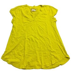 Mod-O-Doc V-Neck Shirt Womens XL Cotton Casual Pullover Top